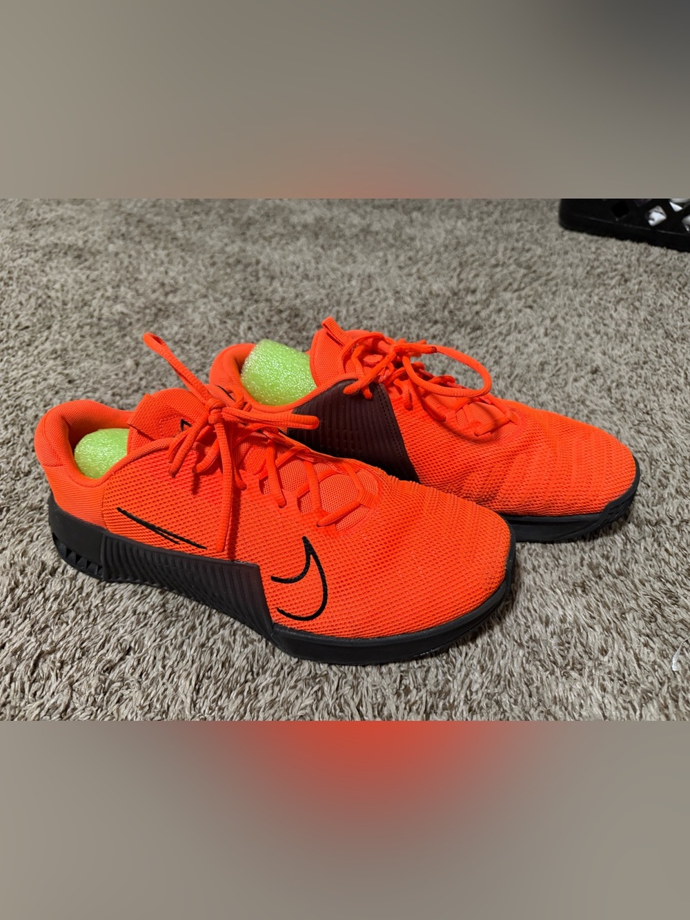Nike Mens Metcon Trainers Bright Orange Mesh Training Sneakers